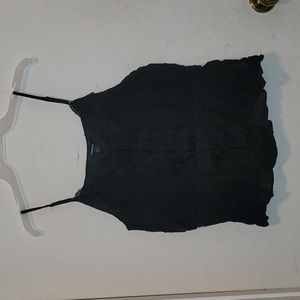 Express Size Large Black Peplum Tank Top